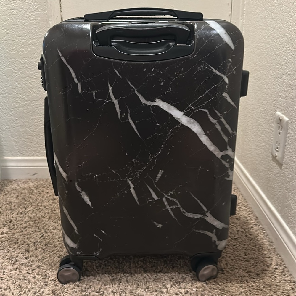 CALPAK Black Marble Carry On Rolling Suitcase - Picture 5 of 10